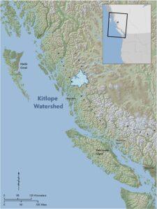 A map of the Kitlope watershed