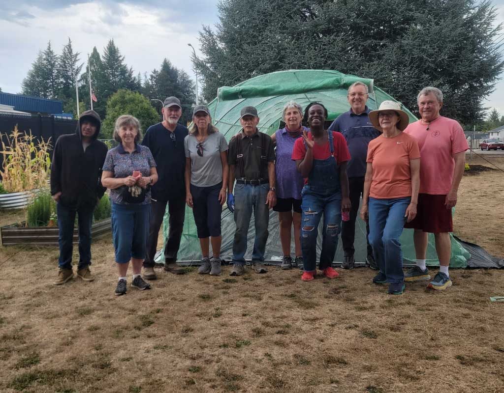 Reeba and friends in the garden