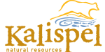 blue, brown, and golden logo that reads: Kalispel Natural Resources