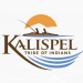 blue, brown, and golden logo that reads: Kalispel Tribe of Indians